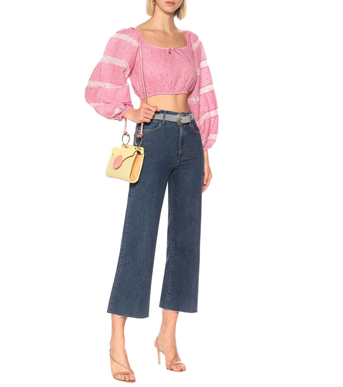 LoveShackFancy Albertina floral cotton top