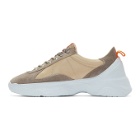 Filling Pieces Beige and Grey Low Meno Shuttle Sneakers