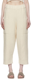 Lauren Manoogian Off-White Pima Cotton Lounge Pants