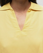 Closed Short Sleeve Tunic Yellow - Womens - Shortsleeves