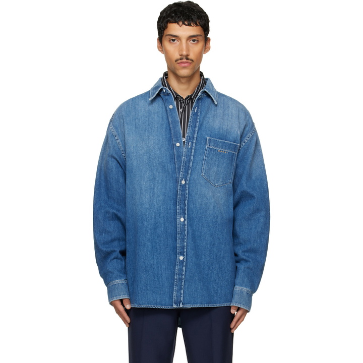 Photo: Marni Blue Faded Denim Shirt