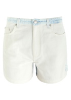 Stella Mccartney Panelled Stretch-denim Shorts White