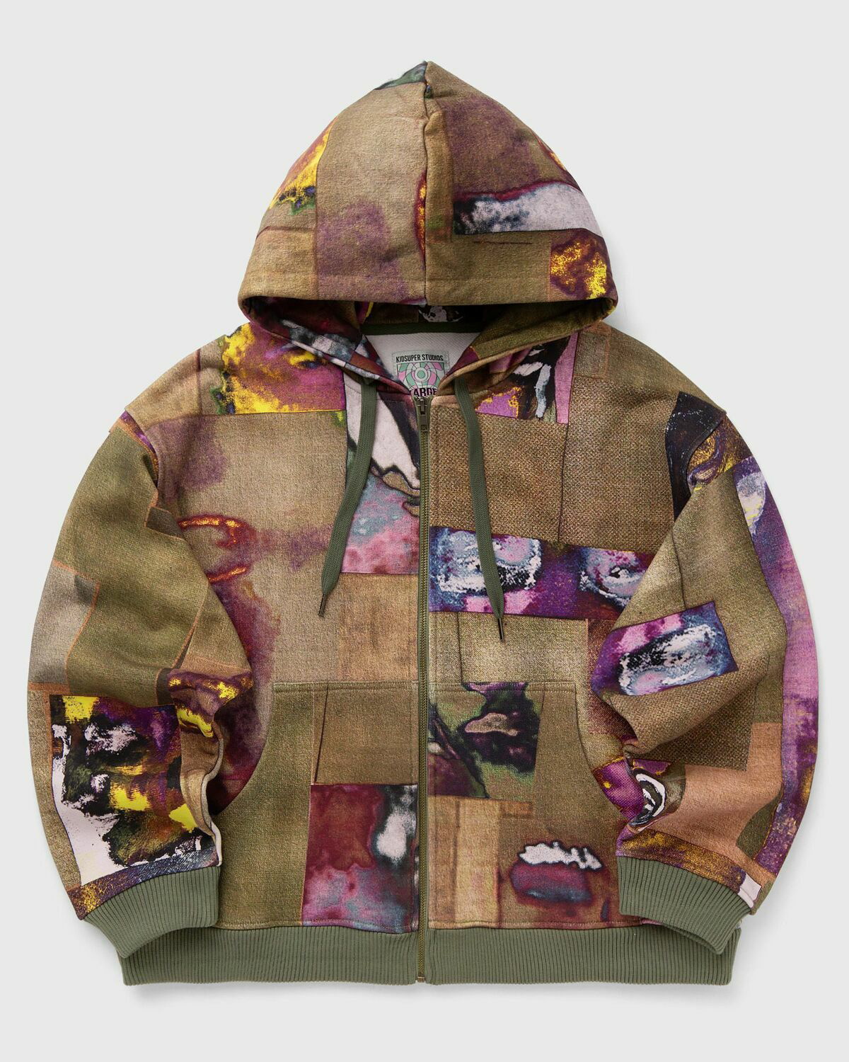 Kid Super Studios Face Collage Heavyweight Zip Up Hoodie