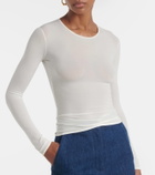 Fforme Ames sheer silk-blend top