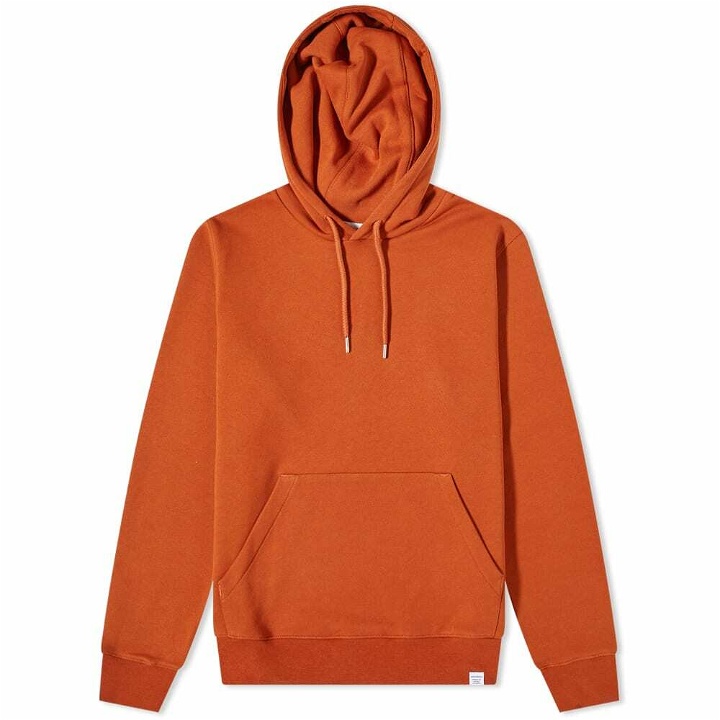 Photo: Norse Projects Men's Vagn Classic Popover Hoody in Burnt Orange