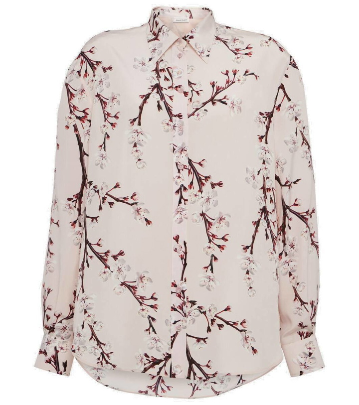 Photo: Alexander McQueen Floral oversized silk shirt