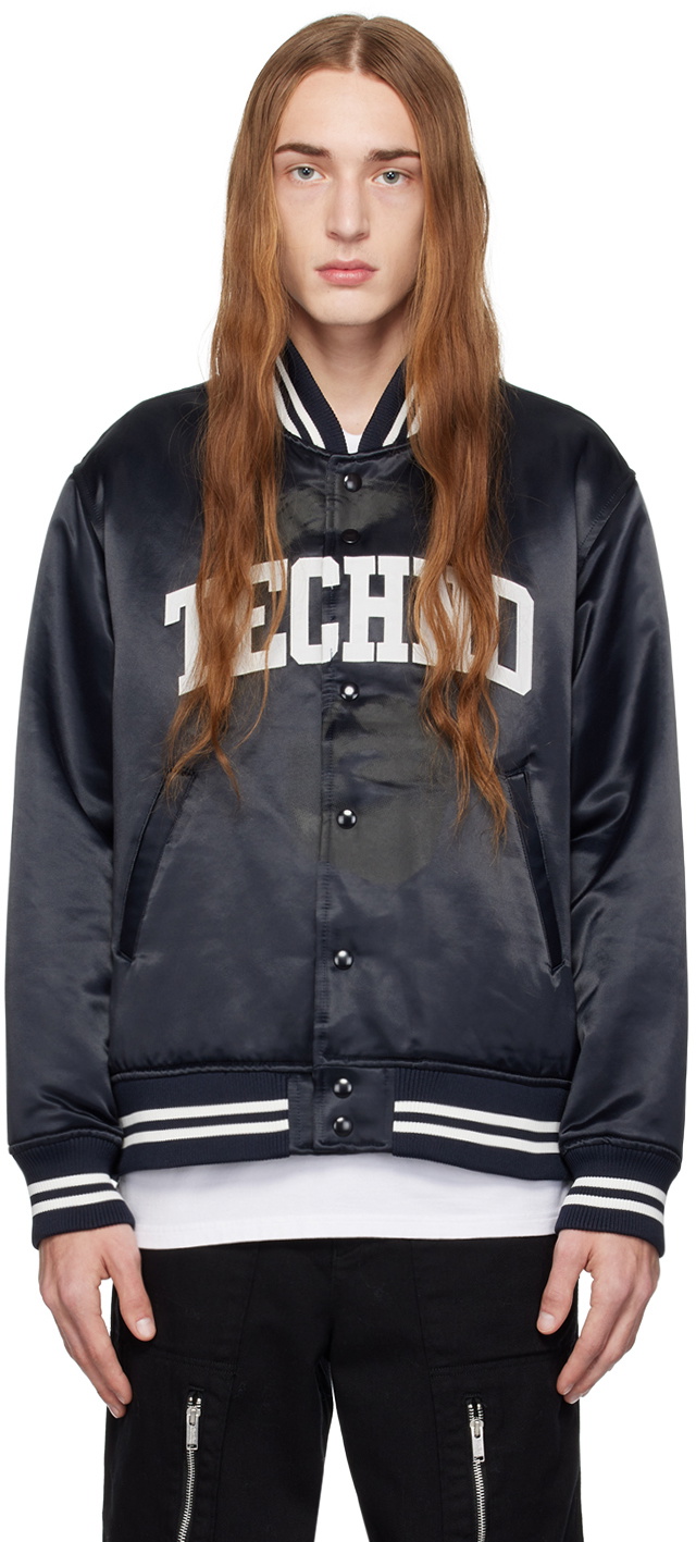 UNDERCOVER Navy 'Techno' Bomber Jacket Undercover
