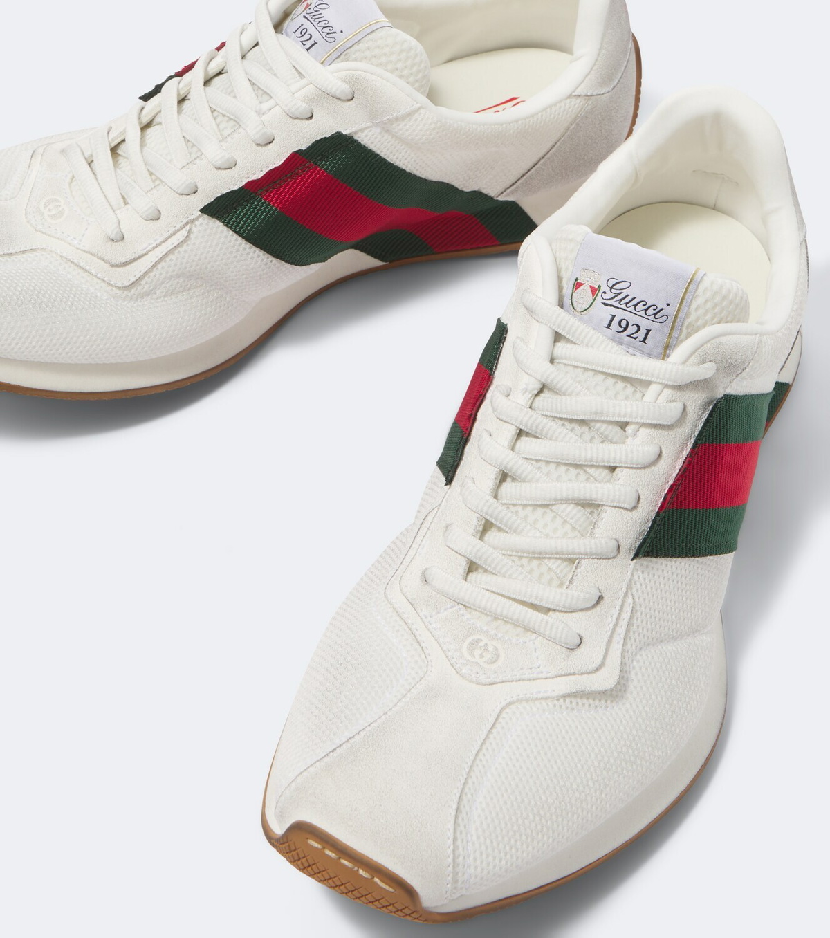 Gucci Gucci Tempo suede-trimmed sneakers