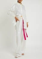 16 Arlington Ima Sequined Trousers White