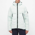 Stone Island Men's Garment Dyed Crinkle Reps Hooded Down Jacket in Mint