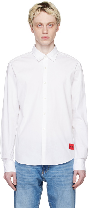 Photo: Hugo White Patch Shirt