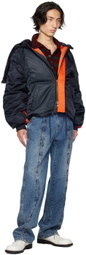 Andersson Bell Navy Insulated Bomber Jacket