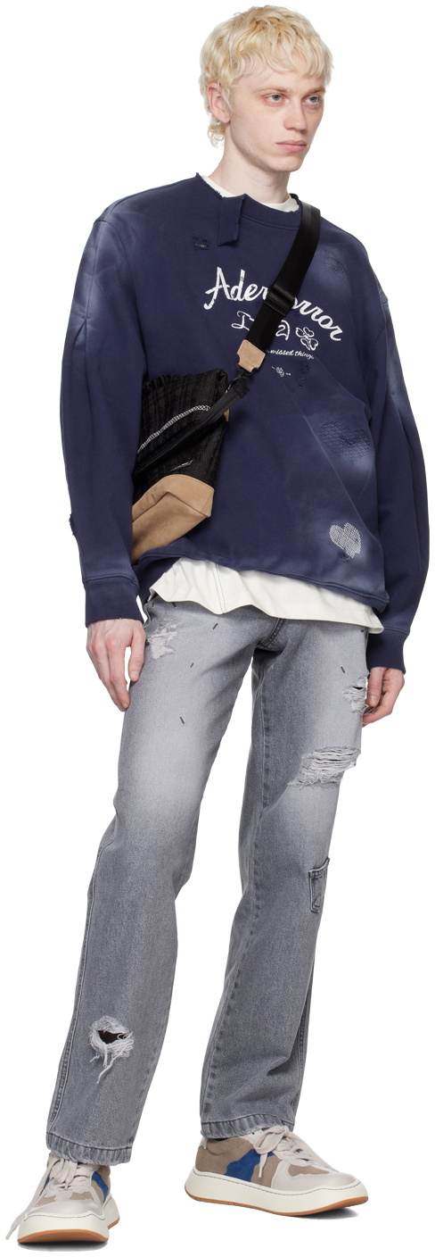 【当店限定販売】 ADER error Navy Sollec Sweatshirt ADER error トップス
