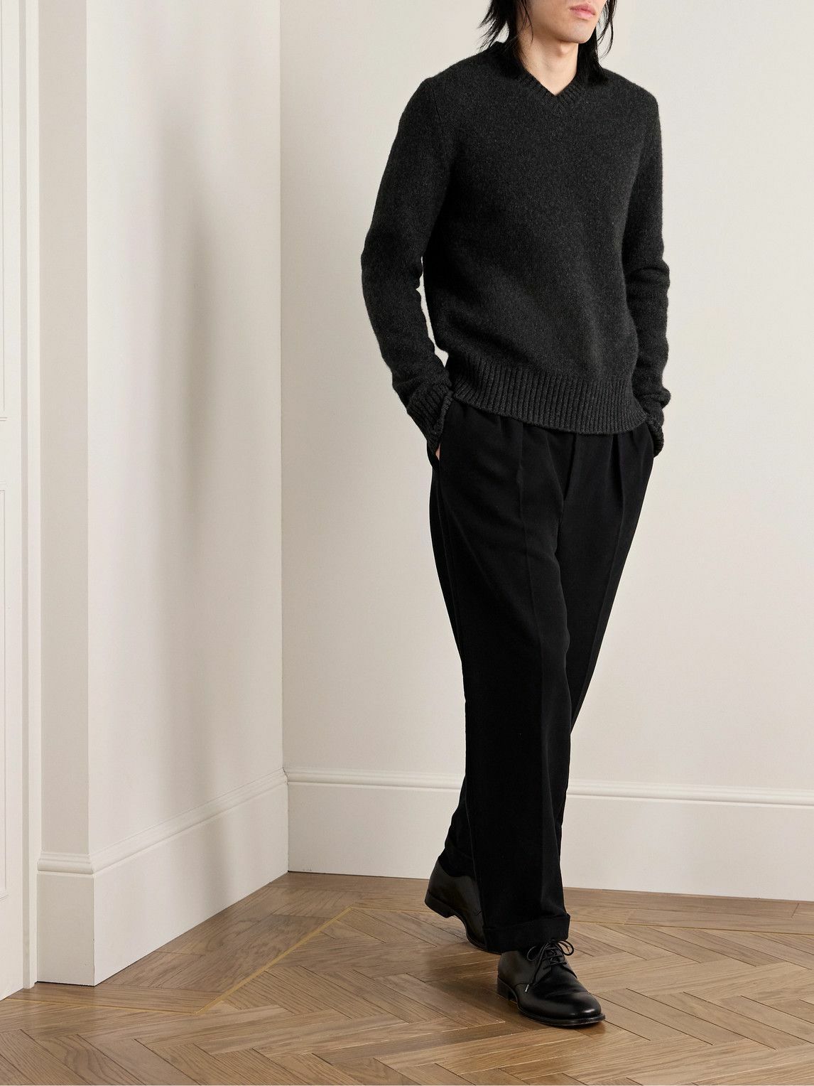 The Row - Nigel Wool Sweater - Black The Row