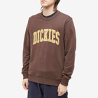 Dickies Men's Aitkin College Logo Crew Sweat in Java