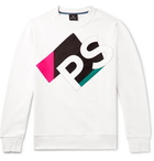 PS by Paul Smith - Logo-Print Organic Loopback Cotton Jersey Sweatshirt - White