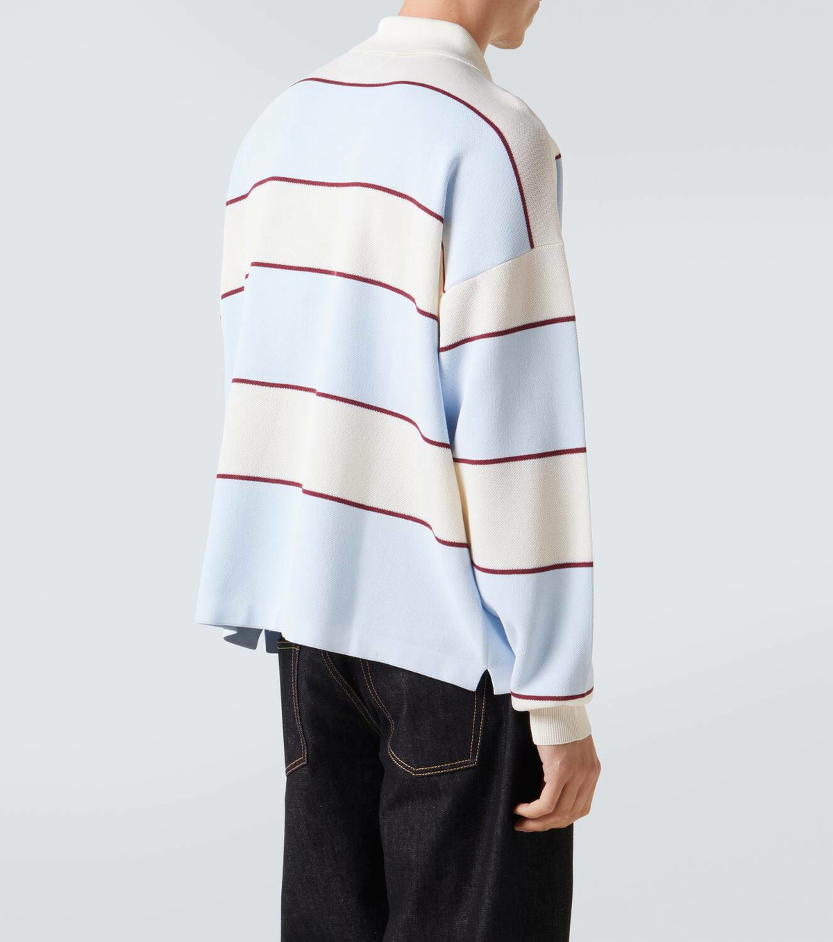 McQueen Skull striped polo shirt