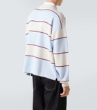 McQueen Skull striped polo shirt