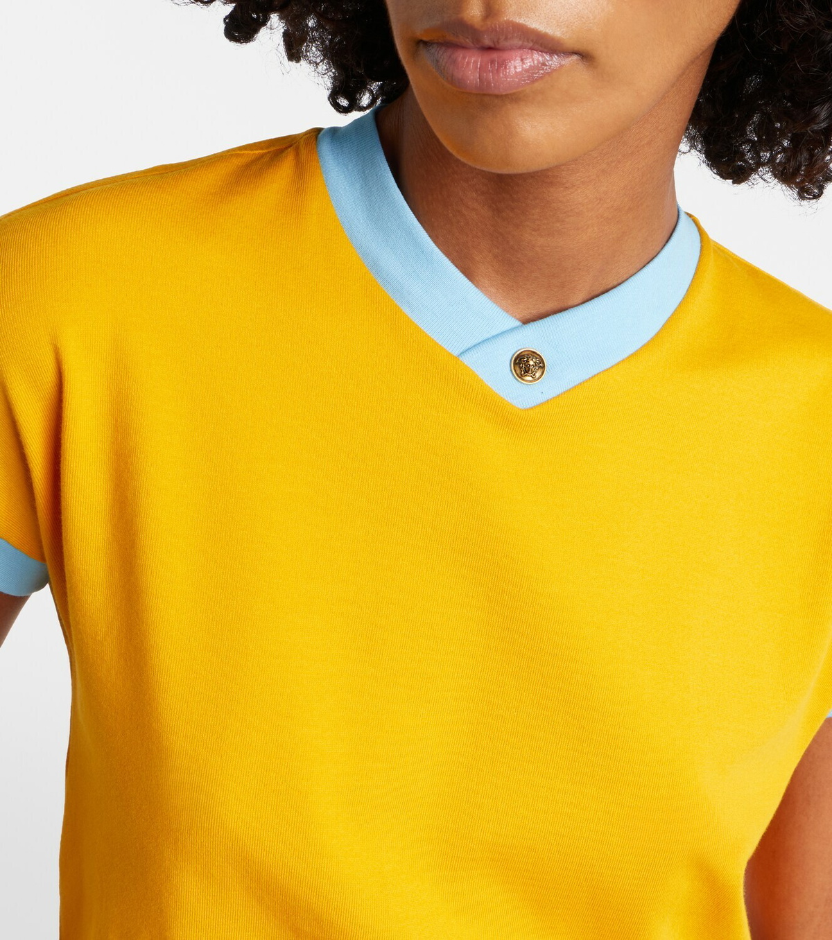 Versace Medusa cotton-blend jersey T-shirt