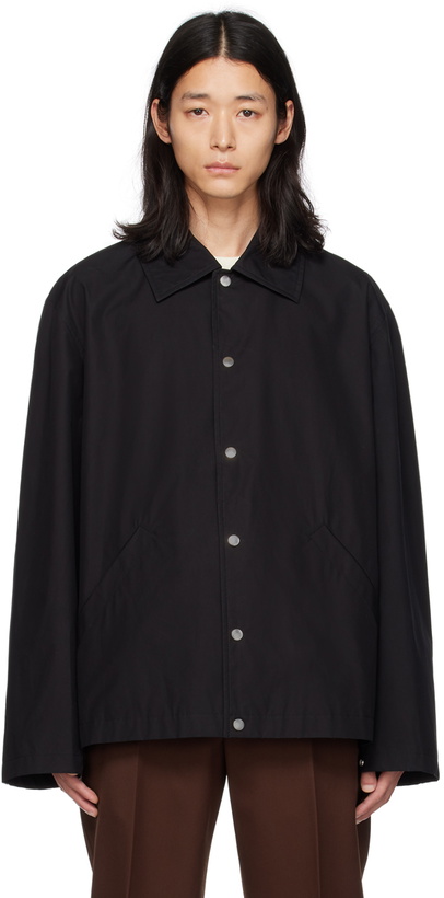 Photo: Jil Sander Black Printed Jacket