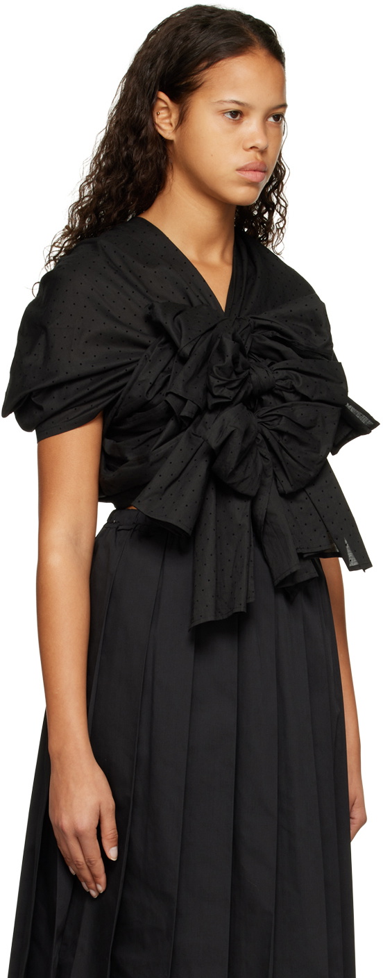 tao Black Polka Dot Blouse