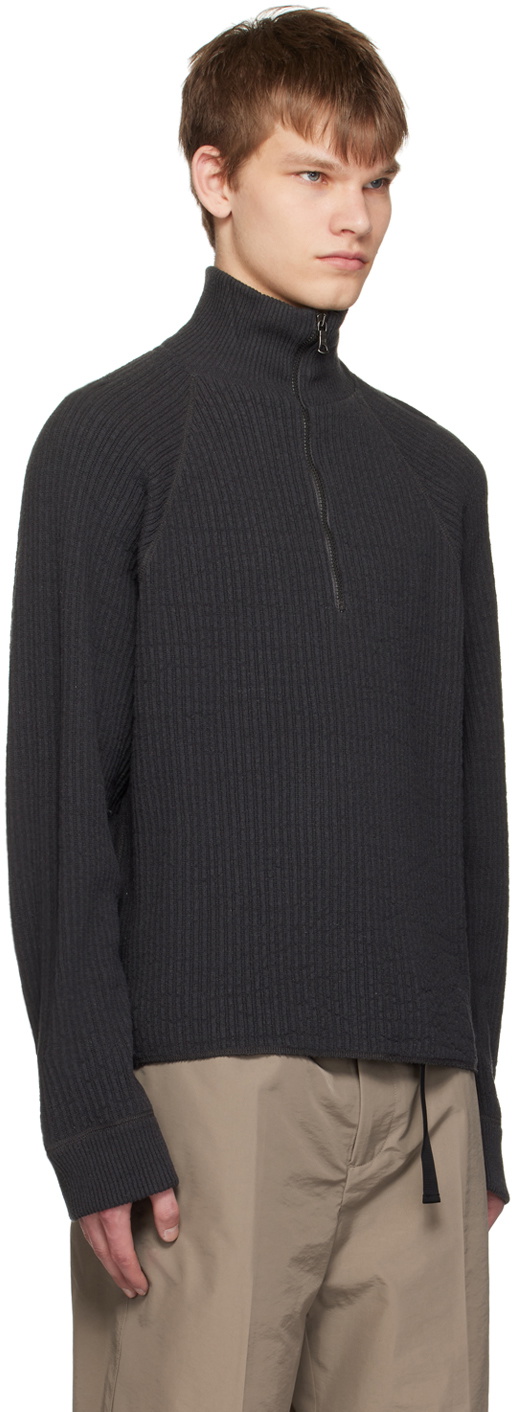 Our Legacy Gray Half-Zip Sweater Our Legacy