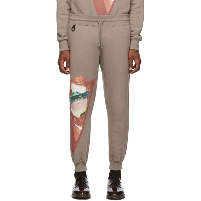 Photo: Undercover Grey Valentino Edition V Face UFO Print Lounge Pants
