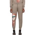 Undercover Grey Valentino Edition V Face UFO Print Lounge Pants