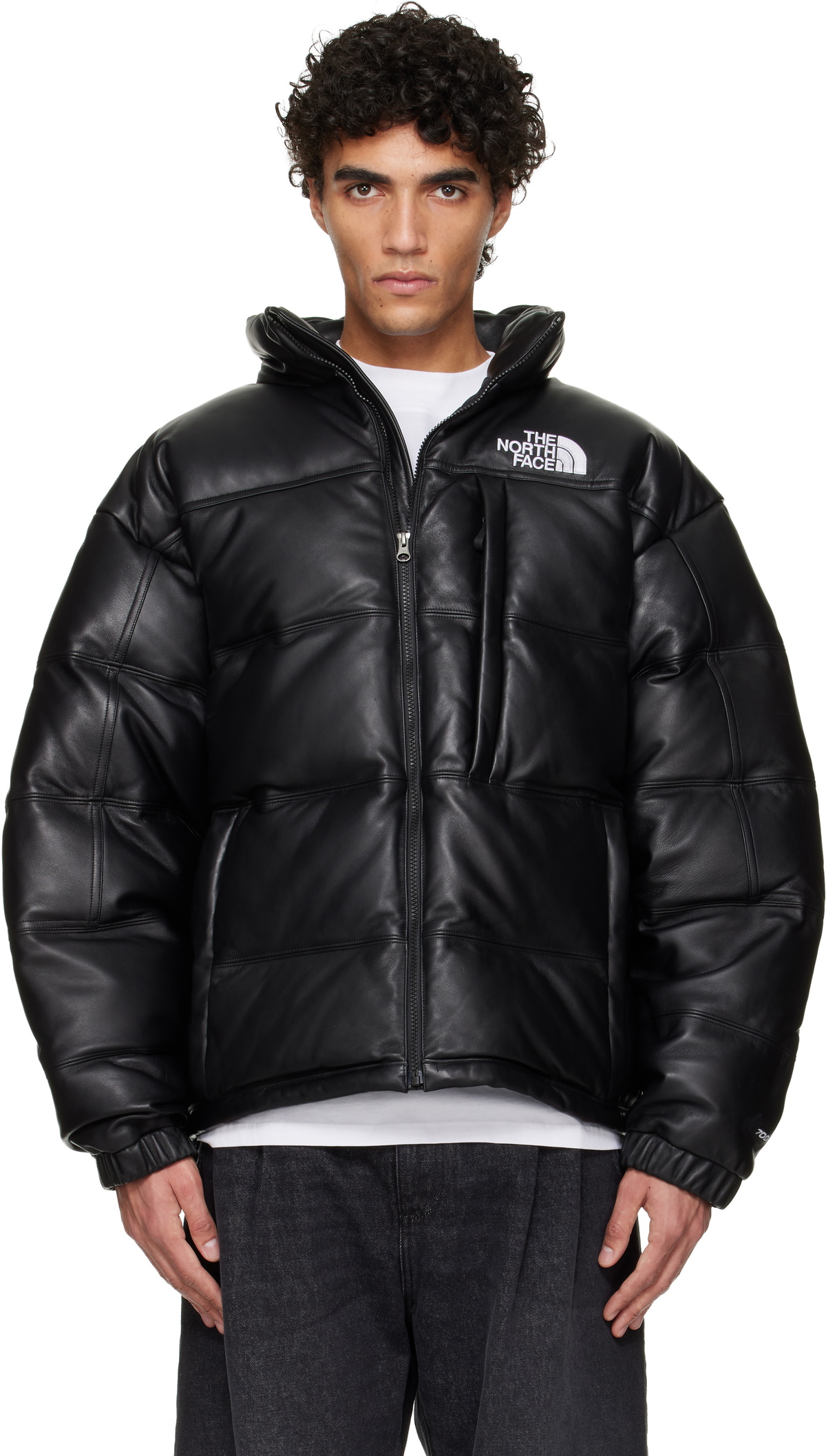 The North Face Black 'Leather Pack' Summit Series Jacket The North
