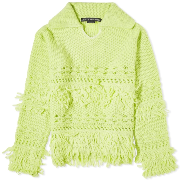 Photo: Andersson Bell Women's Loches Polo Sweater in Lime