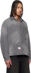 WOOYOUNGMI Black Lightweight Denim Shirt