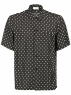 SAINT LAURENT - Printed Viscose Short Sleeve Shirt