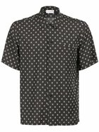 SAINT LAURENT - Printed Viscose Short Sleeve Shirt