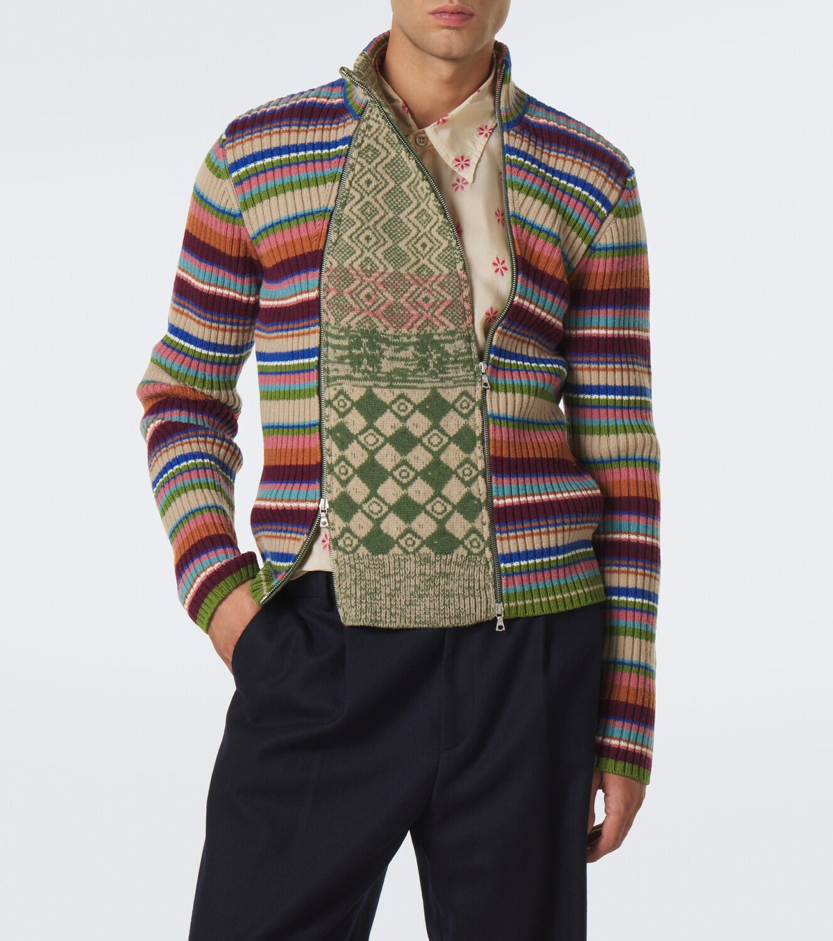 Dries Van Noten Striped wool sweater