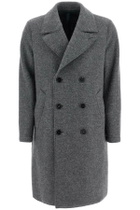 HARRIS WHARF LONDON double-breasted wool coat in boiled Grey