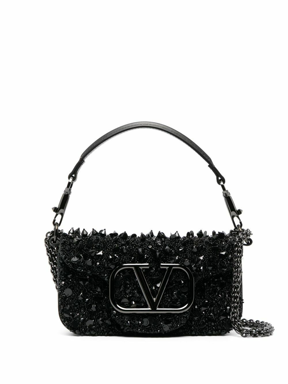 Valentino Small Loco' Leather Top Handle Bag