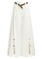 A.W.A.K.E Mode Split Cotton-poplin Trousers White