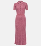 Gabriela Hearst Pleated cashmere and silk midi dress