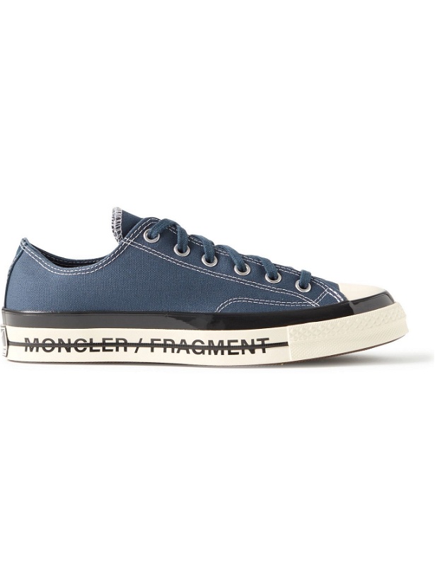 Photo: Moncler - Converse 7 Moncler Fragment Fraylor III Canvas Sneakers - Blue
