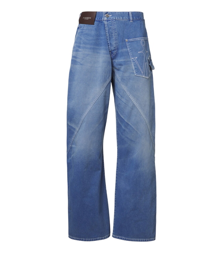 Photo: JW Anderson Twisted embroidered straight jeans