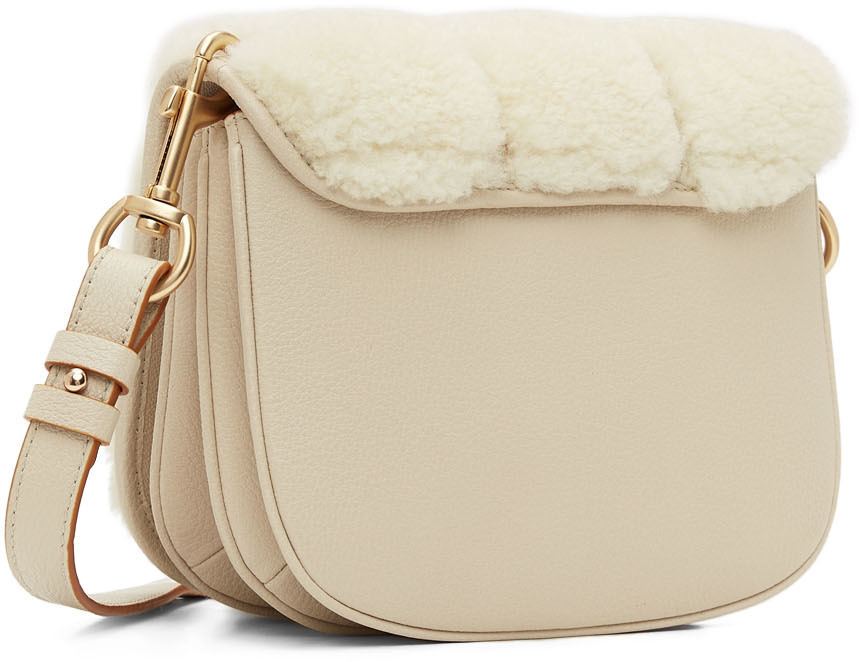 See by Chloé Off-White Shearling Hana Bag See by Chloe