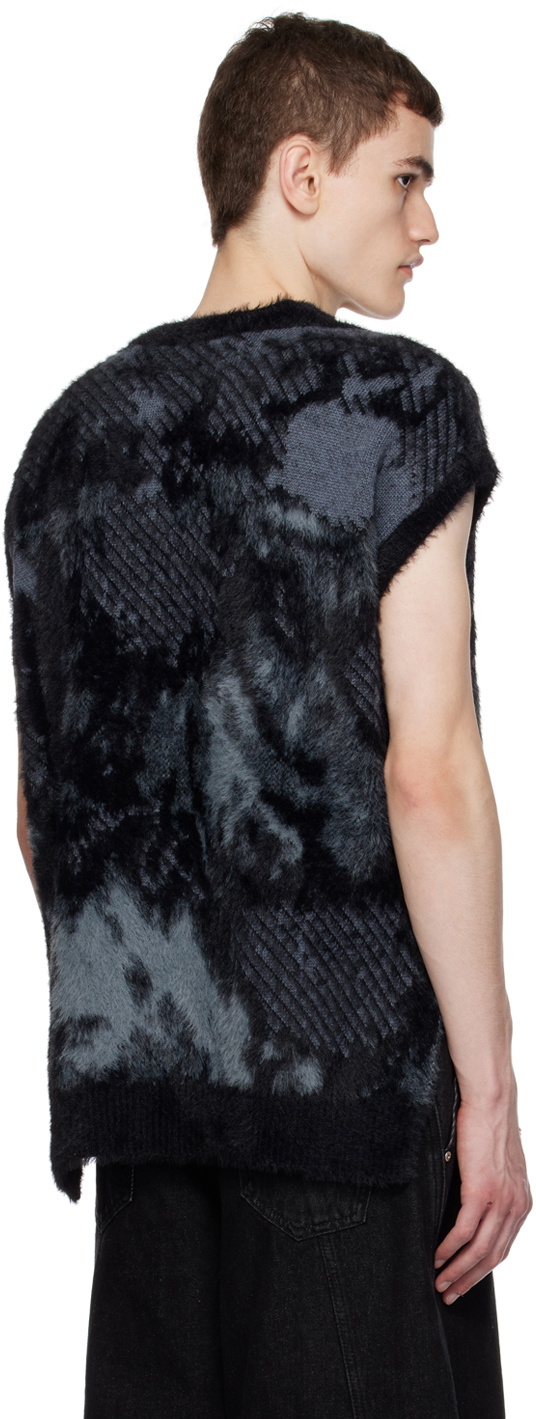 Feng Chen Wang Gray Landscape Painting Sweater