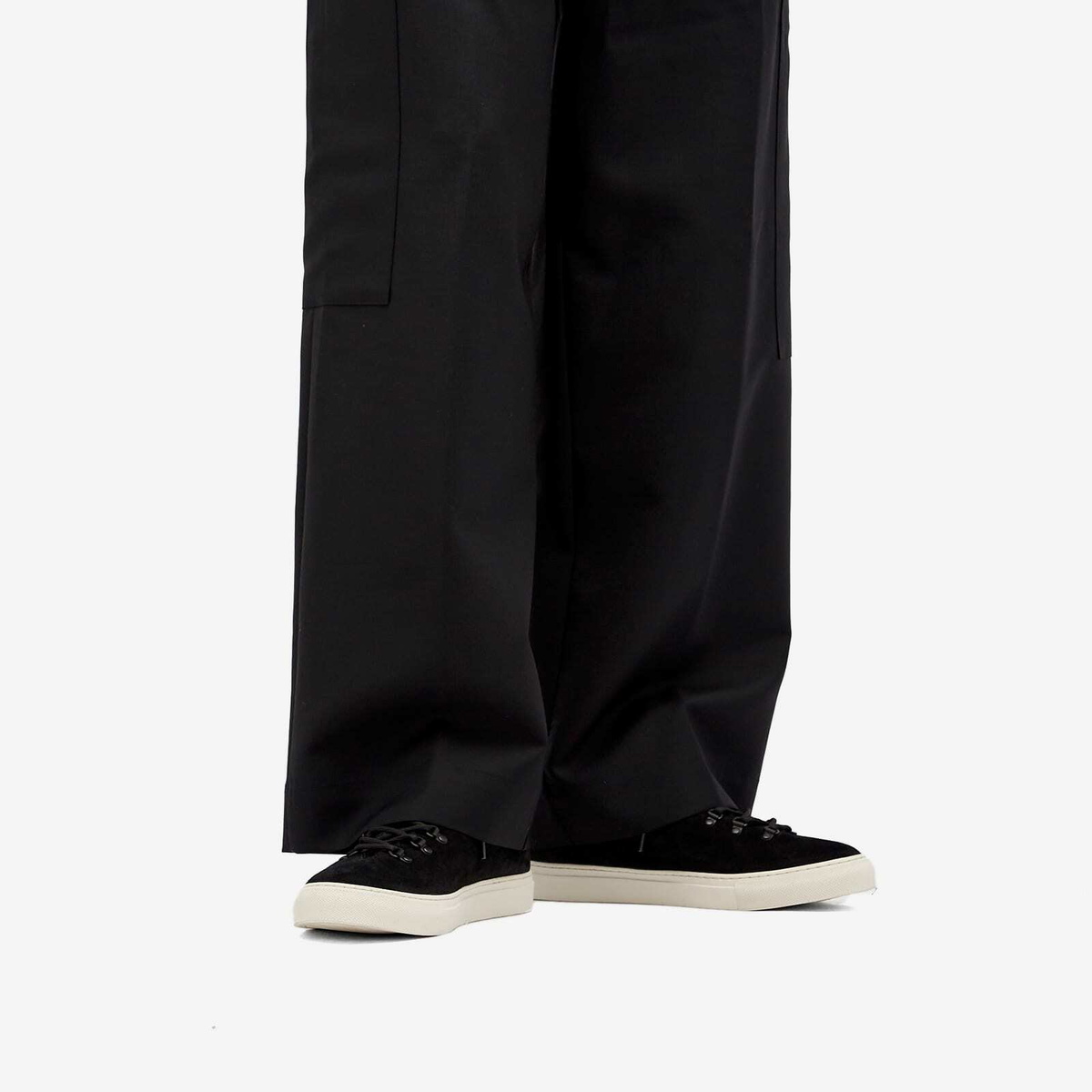 Stone Island Men's Low Top Sneakers in Black
