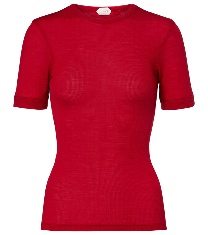 Photo: Versace Medusa virgin wool T-shirt