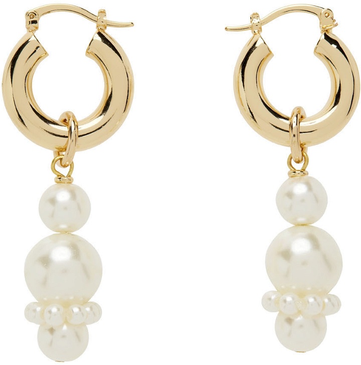 Photo: Shrimps Gold Pearl Ray Earrings