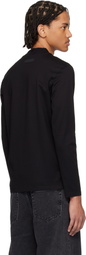 Hugo Black Mercerised Cotton Slim-Fit T-shirt