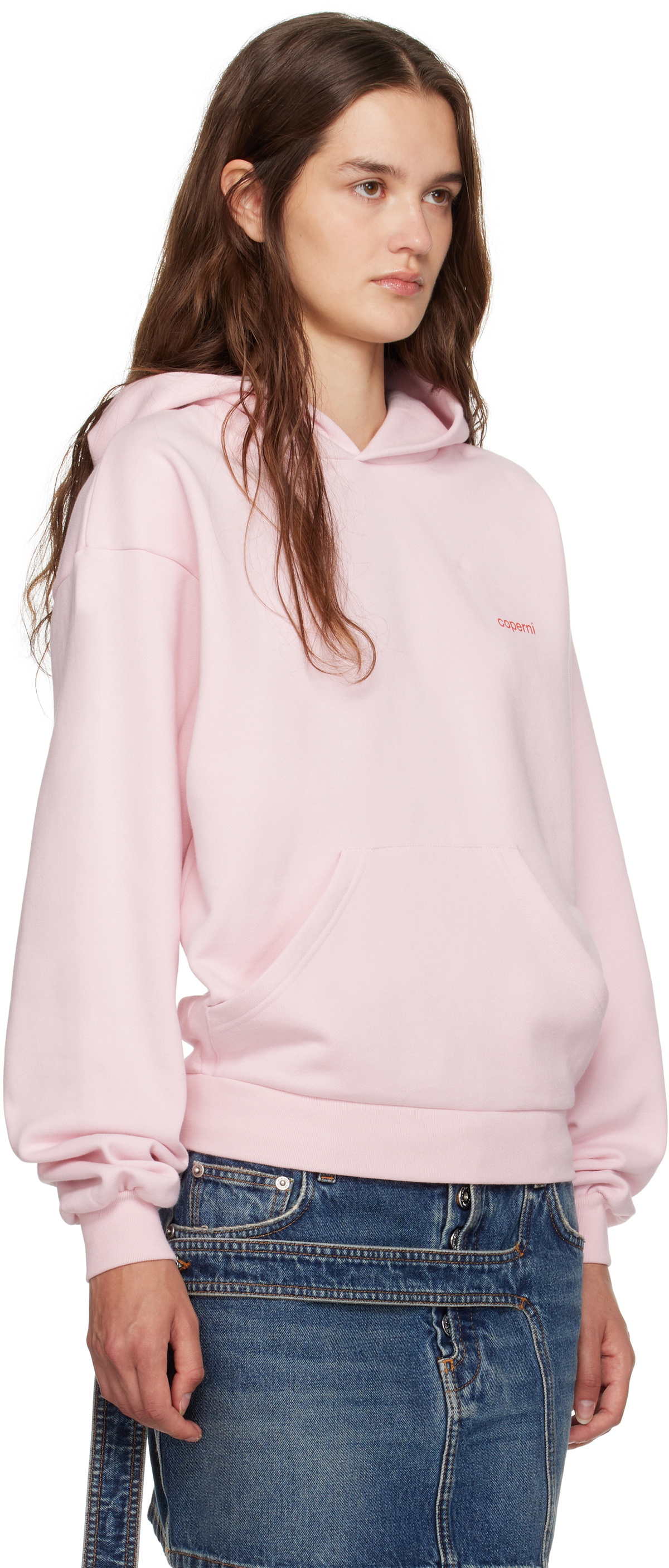 Coperni Pink Logo Hoodie