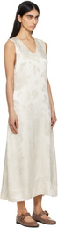 Holzweiler Off-White Luka Jacquard Maxi Dress