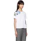 3.1 Phillip Lim White Floral Applique T-Shirt