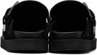 Toga Virilis Black Eyelet Metal Sabot Loafers